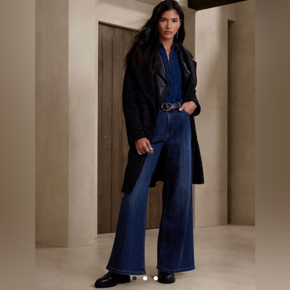 Banana Republic Pleated Wide-Leg Jean *BRAND NEW WITH TAGS*